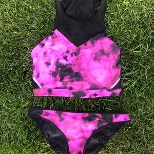 lululemon two piece reversible bottom swim suit